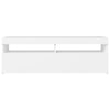 TV-taso LED-valoilla valkoinen 120x35x40 cm