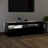 TV-taso LED-valoilla musta 120x35x40 cm