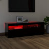 TV-taso LED-valoilla musta 120x35x40 cm
