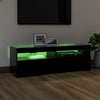 TV-taso LED-valoilla musta 120x35x40 cm