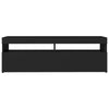 TV-taso LED-valoilla musta 120x35x40 cm