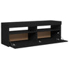 TV-taso LED-valoilla musta 120x35x40 cm