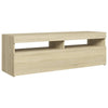 TV-taso LED-valoilla Sonoma-tammi 120x35x40 cm