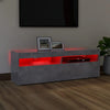 TV-taso LED-valoilla betoninharmaa 120x35x40 cm