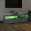 TV-taso LED-valoilla betoninharmaa 120x35x40 cm