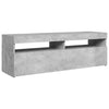 TV-taso LED-valoilla betoninharmaa 120x35x40 cm