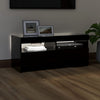 TV-taso LED-valoilla musta 90x35x40 cm