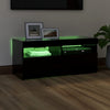 TV-taso LED-valoilla musta 90x35x40 cm