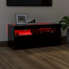 TV-taso LED-valoilla musta 90x35x40 cm