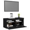 TV-taso LED-valoilla musta 90x35x40 cm