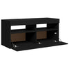 TV-taso LED-valoilla musta 90x35x40 cm
