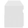 TV-tasot 2 kpl LED-valoilla valkoinen 75x35x40 cm