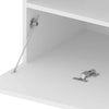 TV-tasot 2 kpl LED-valoilla valkoinen 75x35x40 cm