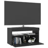 TV-taso LED-valoilla musta 75x35x40 cm