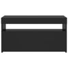 TV-taso LED-valoilla musta 75x35x40 cm