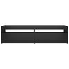 TV-tasot 2 kpl LED-valoilla musta 75x35x40 cm