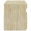 TV-taso LED-valoilla Sonoma-tammi 75x35x40 cm