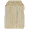 TV-tasot 2 kpl LED-valoilla Sonoma-tammi 75x35x40 cm