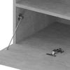 TV-tasot 2 kpl LED-valoilla betoninharmaa 75x35x40 cm