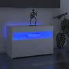 TV-taso LED-valoilla valkoinen 60x35x40 cm