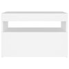 TV-tasot LED-valoilla 2 kpl valkoinen 60x35x40 cm
