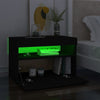 TV-tasot LED-valoilla 2 kpl musta 60x35x40 cm