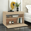 TV-taso LED-valoilla Sonoma-tammi 60x35x40 cm