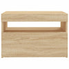 TV-taso LED-valoilla Sonoma-tammi 60x35x40 cm