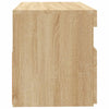 TV-taso LED-valoilla Sonoma-tammi 60x35x40 cm