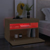 TV-tasot LED-valoilla 2 kpl Sonoma-tammi 60x35x40 cm