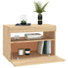 TV-tasot LED-valoilla 2 kpl Sonoma-tammi 60x35x40 cm