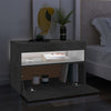 TV-taso LED-valoilla betoninharmaa 60x35x40 cm