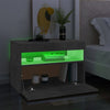 TV-tasot LED-valoilla 2 kpl betoninharmaa 60x35x40 cm