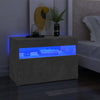 TV-tasot LED-valoilla 2 kpl betoninharmaa 60x35x40 cm