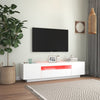 TV-taso LED-valoilla valkoinen 160x35x40 cm