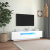 Valkoinen tv-taso led-valoilla Filantropia 160x35x40cm