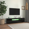 TV-taso LED-valoilla musta 160x35x40 cm
