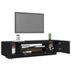 TV-taso LED-valoilla musta 160x35x40 cm
