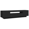 TV-taso LED-valoilla musta 160x35x40 cm