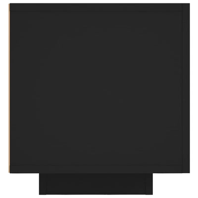 TV-taso LED-valoilla musta 160x35x40 cm