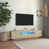 Sonoma tammi tv-taso led-valoilla Filantropia 160x35x40cm