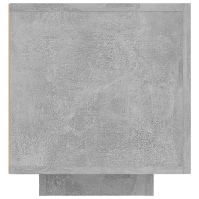 TV-taso LED-valoilla betoninharmaa 160x35x40 cm