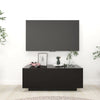 TV-taso musta 100x35x40 cm tekninen puu