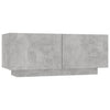 TV-taso betoninharmaa 100x35x40 cm tekninen puu