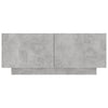 TV-taso betoninharmaa 100x35x40 cm tekninen puu