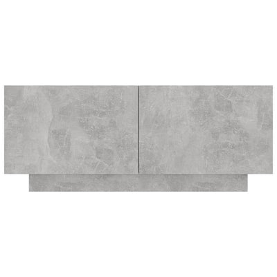 TV-taso betoninharmaa 100x35x40 cm tekninen puu