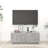 TV-taso betoninharmaa 100x35x40 cm tekninen puu