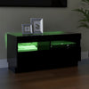 TV-taso LED-valoilla musta 80x35x40 cm