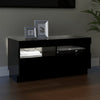 TV-taso LED-valoilla musta 80x35x40 cm