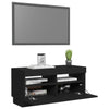 TV-taso LED-valoilla musta 80x35x40 cm